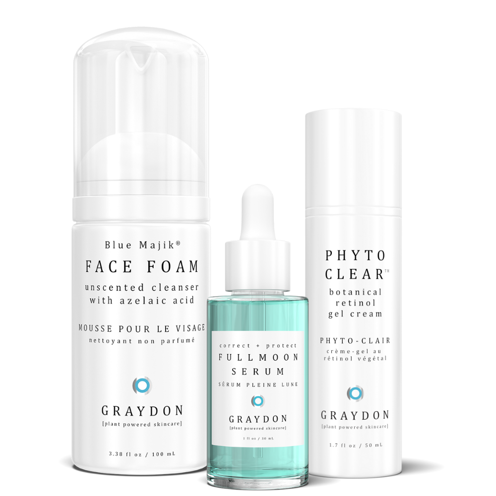 Face Foam, Fullmoon Serum and Phyto Clear together