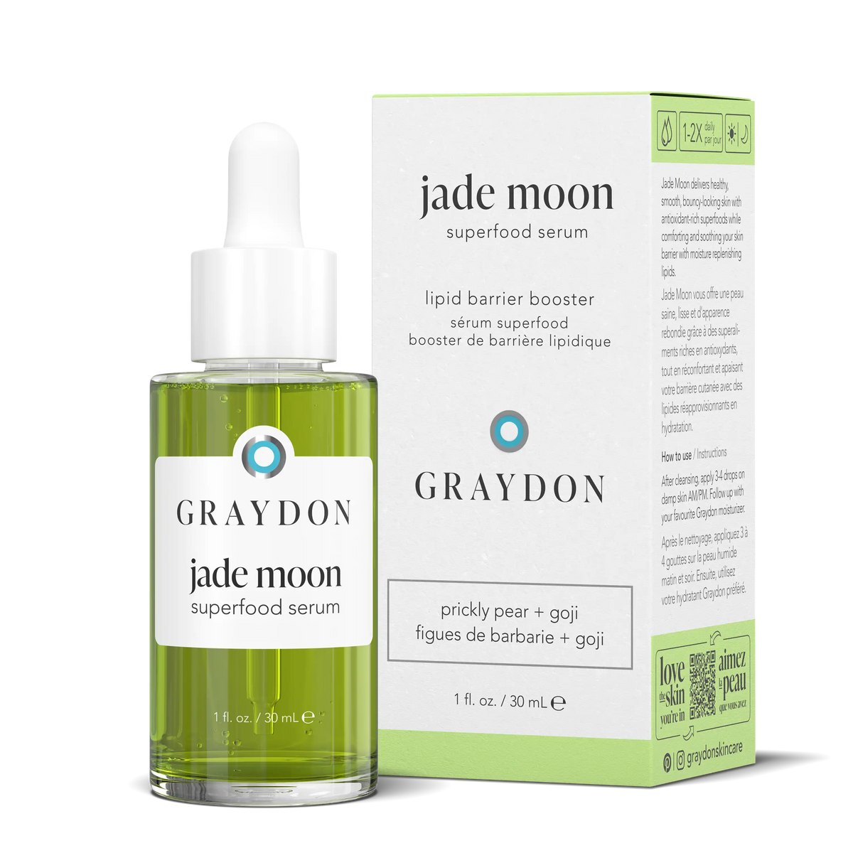 Lipid Barrier Booster | Jade Moon Superfood Serum | Graydon Skincare